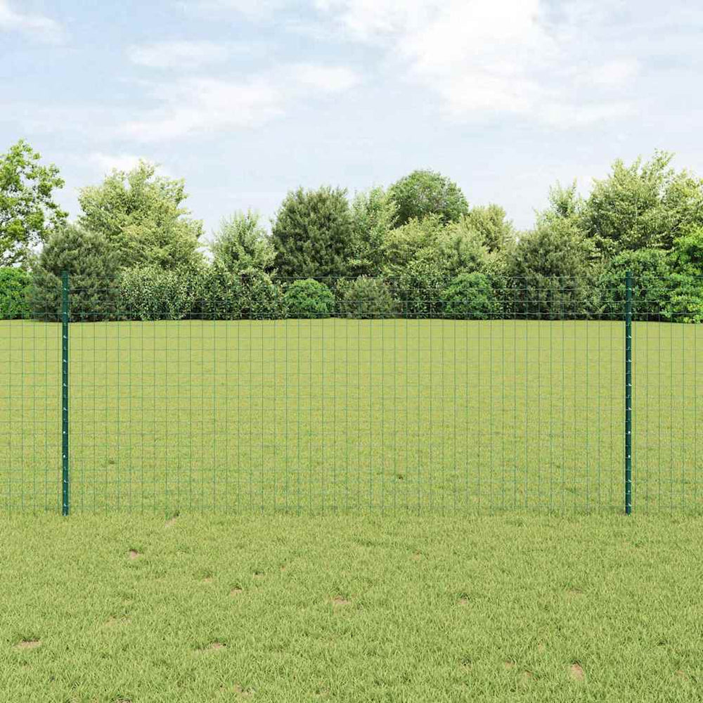 Zaunpfosten Grün Stahl 140 cm, 22 Stk.