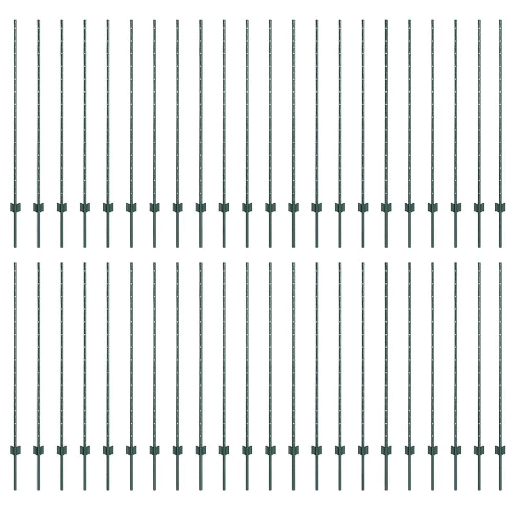 Zaunpfosten Grün 180 cm, 44er-Set