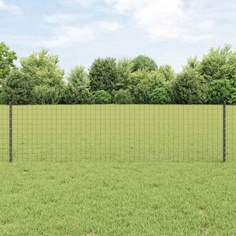 Zaunpfosten Stahl Grau 100 cm, 22 Stk.