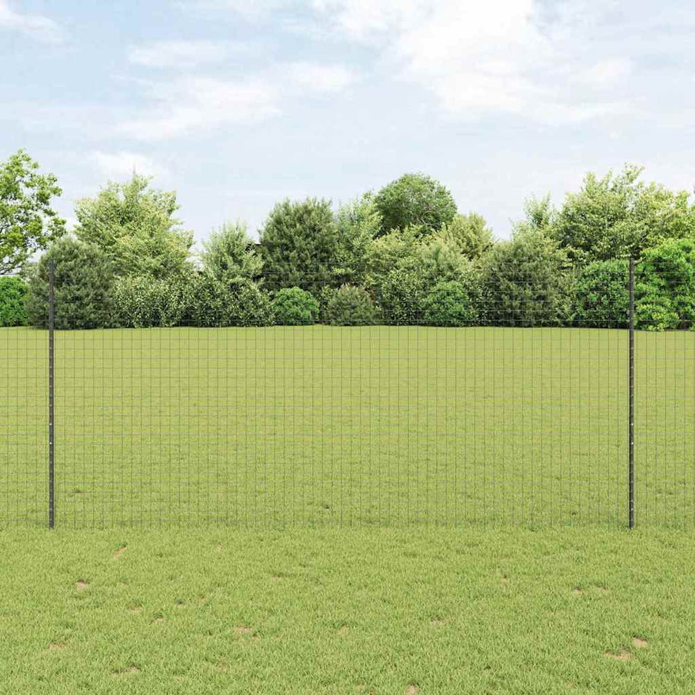 Zaunpfosten Grau Stahl 180cm, 22er Set