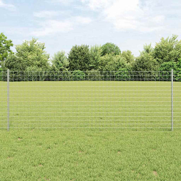 Zaunpfosten Silber 120 cm Stahl - 22er Set