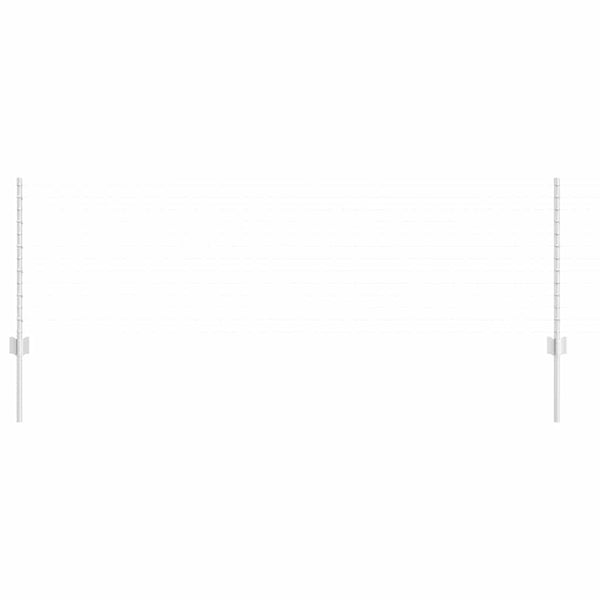 Zaunpfosten Silber 120 cm Stahl - 22er Set