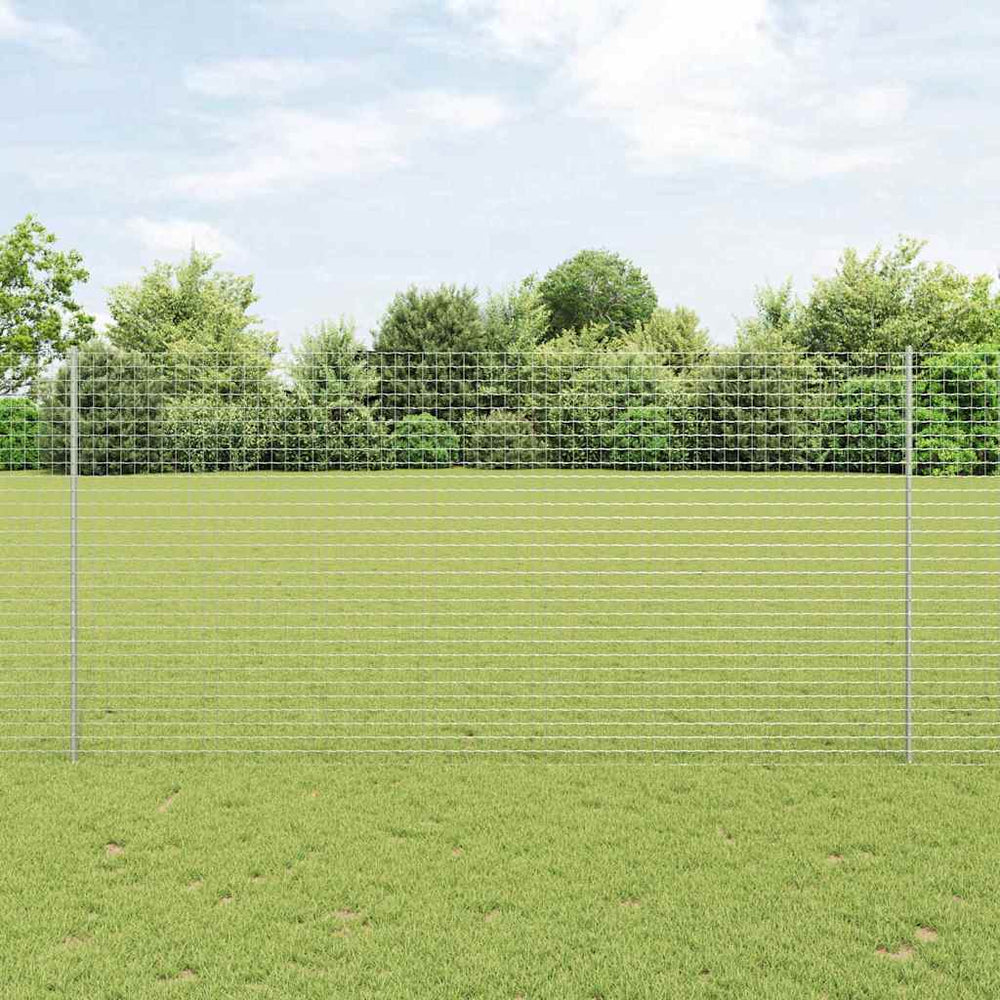 Zaunpfosten Silber 200 cm Stahl - 44er Set