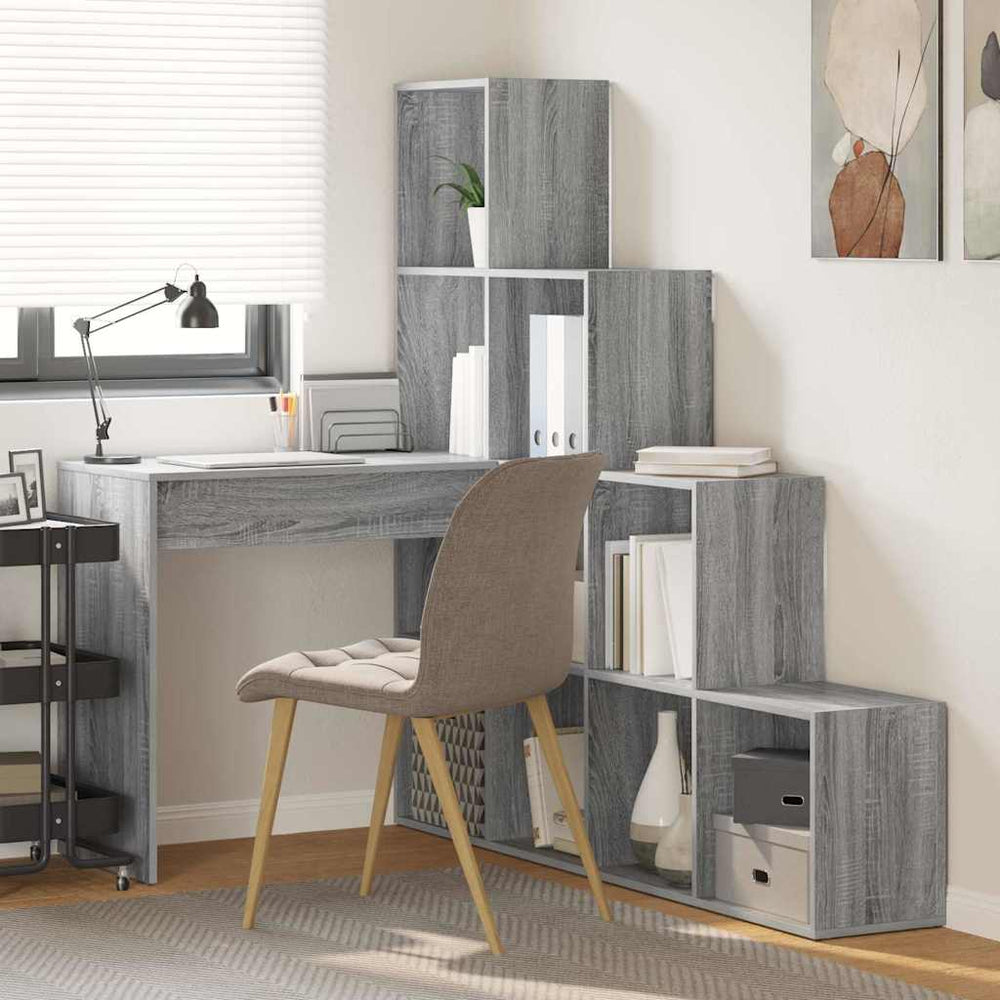 Eckschreibtisch Sonoma Grau 149,5x149,5 cm