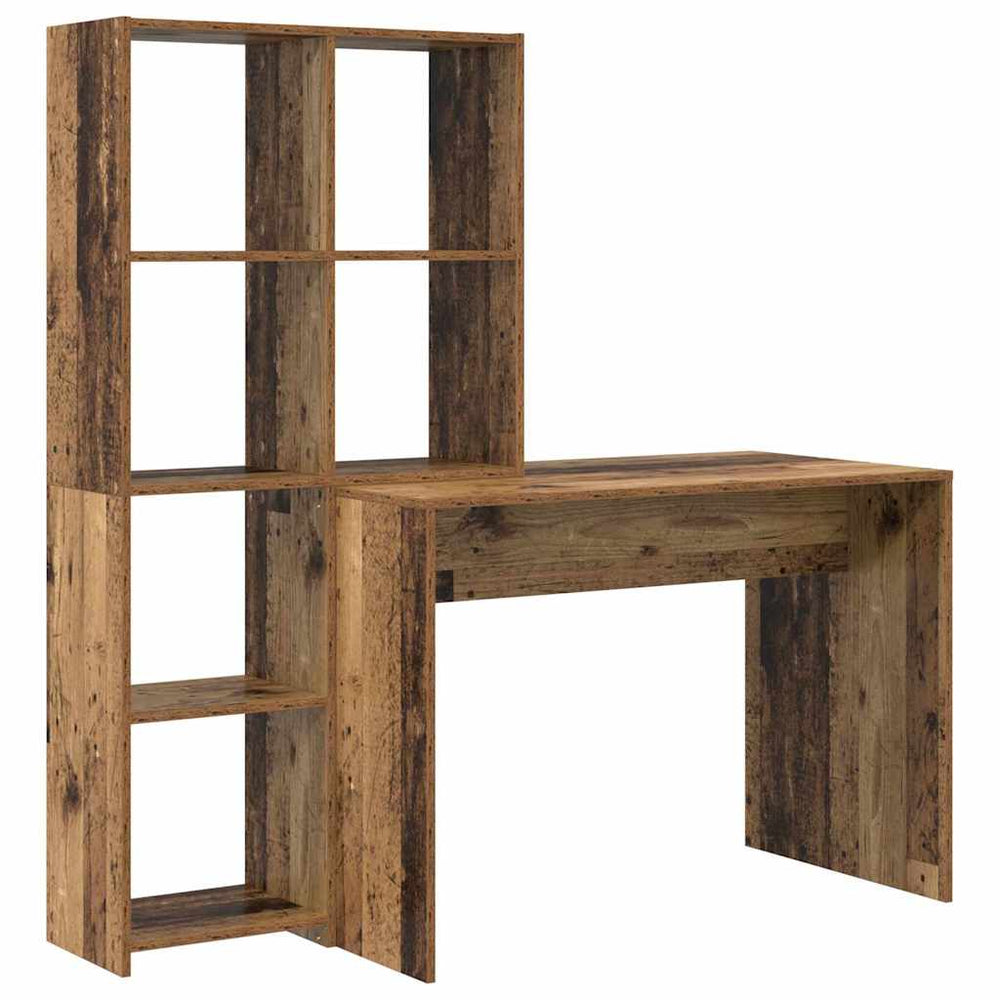 vidaXL Desk Reclaimed Wood 138.5 x 55 x 143 cm Engineered Wood