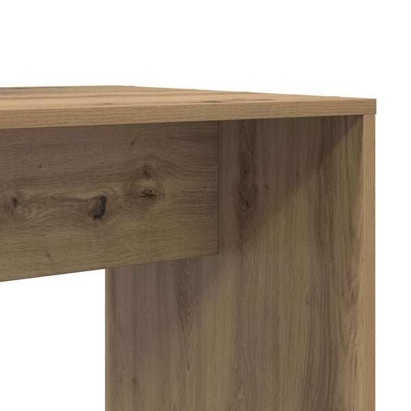 vidaXL Desk Artisan Oak 138.5 x 55 x 143 cm Engineered Wood