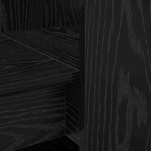 vidaXL Desk with Shelves Black Oak Look 122 x 67 x 145 cm