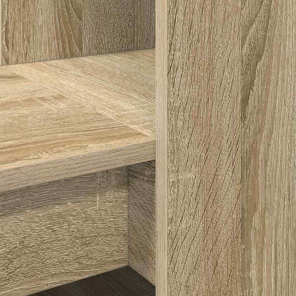vidaXL Desk Sonoma Oak 122 x 67 x 145 cm Engineered Wood