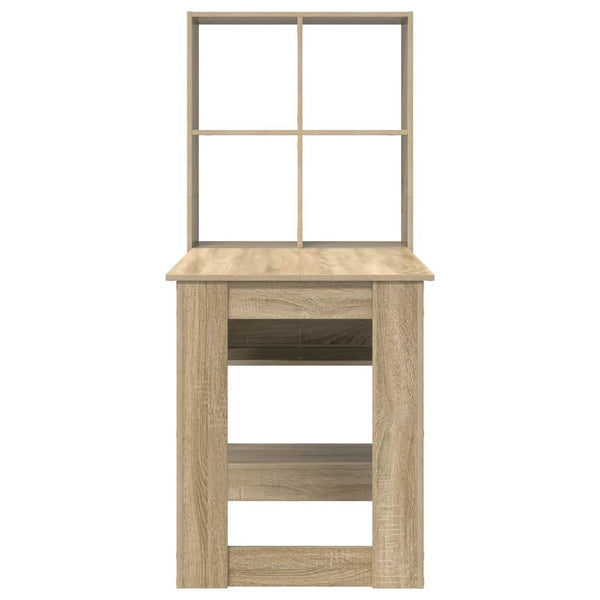 vidaXL Desk Sonoma Oak 122 x 67 x 145 cm Engineered Wood