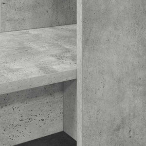vidaXL Desk Concrete Grey 122 x 67 x 145 cm Engineered Wood
