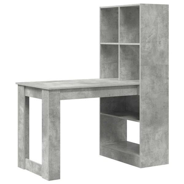 vidaXL Desk Concrete Grey 122 x 67 x 145 cm Engineered Wood