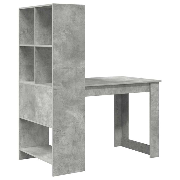 vidaXL Desk Concrete Grey 122 x 67 x 145 cm Engineered Wood