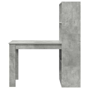 vidaXL Desk Concrete Grey 122 x 67 x 145 cm Engineered Wood