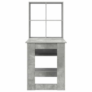 vidaXL Desk Concrete Grey 122 x 67 x 145 cm Engineered Wood
