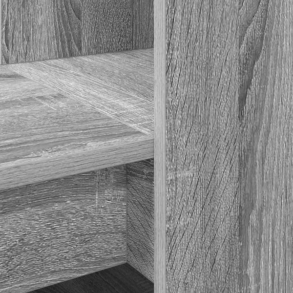 vidaXL Desk Grey Sonoma 122 x 67 x 145 cm Engineered Wood