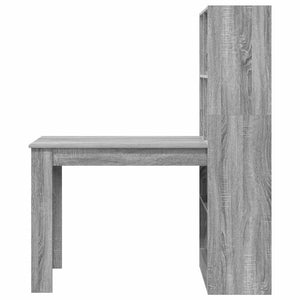 vidaXL Desk Grey Sonoma 122 x 67 x 145 cm Engineered Wood