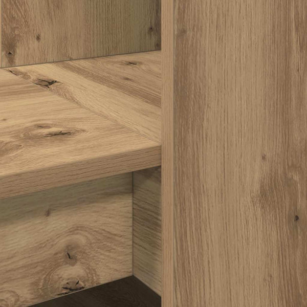 vidaXL Desk Artisan Oak 122 x 67 x 145 cm Engineered Wood