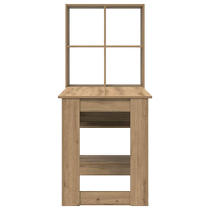 vidaXL Desk Artisan Oak 122 x 67 x 145 cm Engineered Wood