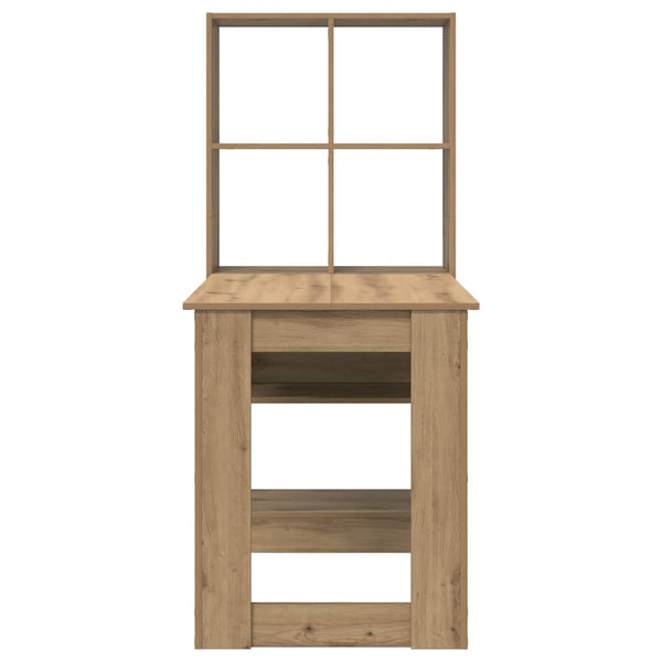 vidaXL Desk Artisan Oak 122 x 67 x 145 cm Engineered Wood
