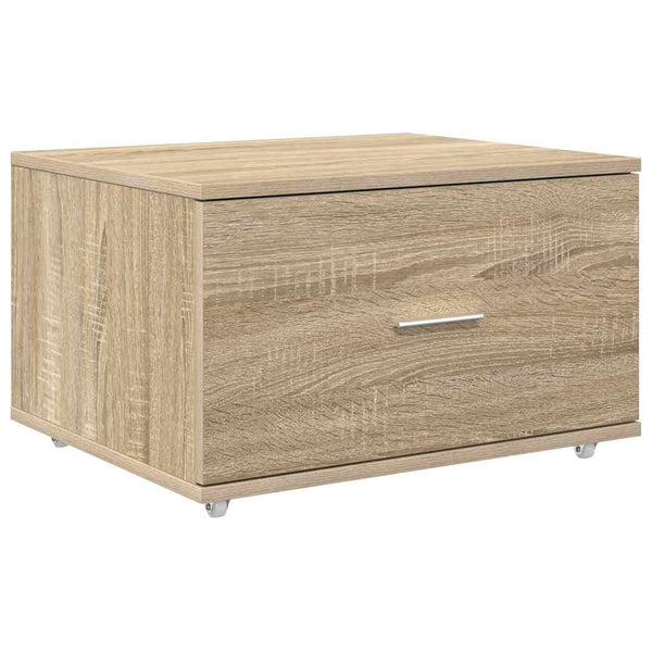 vidaXL Desk Sonoma Oak 131.5 x 50 x 106.5 cm Engineered Wood