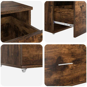 vidaXL Desk with Shelves Smoked Oak 131.5 x 50 x 106.5 cm