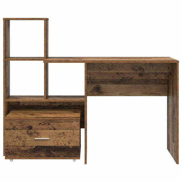 vidaXL Desk Reclaimed Wood 131.5 x 50 x 106.5 cm Engineered Wood