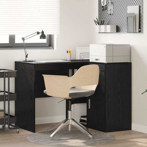 vidaXL Corner Desk Black Oak Look 102 x 88 x 75 cm