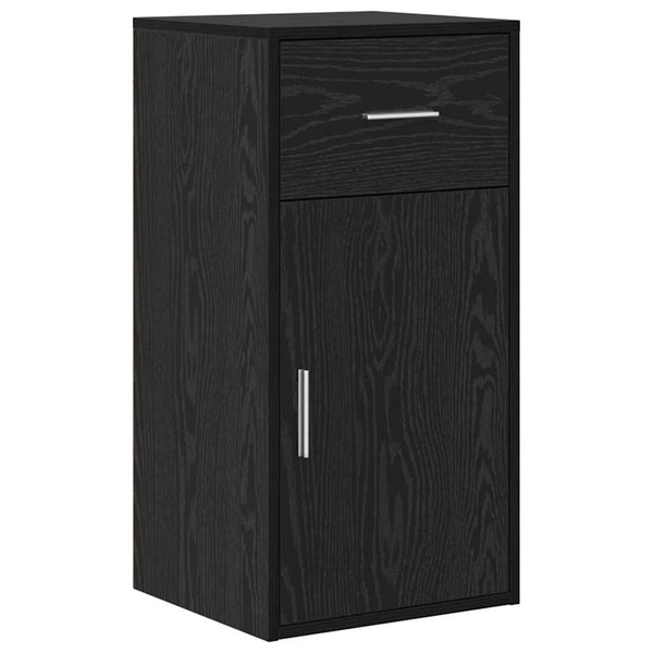 vidaXL Corner Desk Black Oak Look 102 x 88 x 75 cm