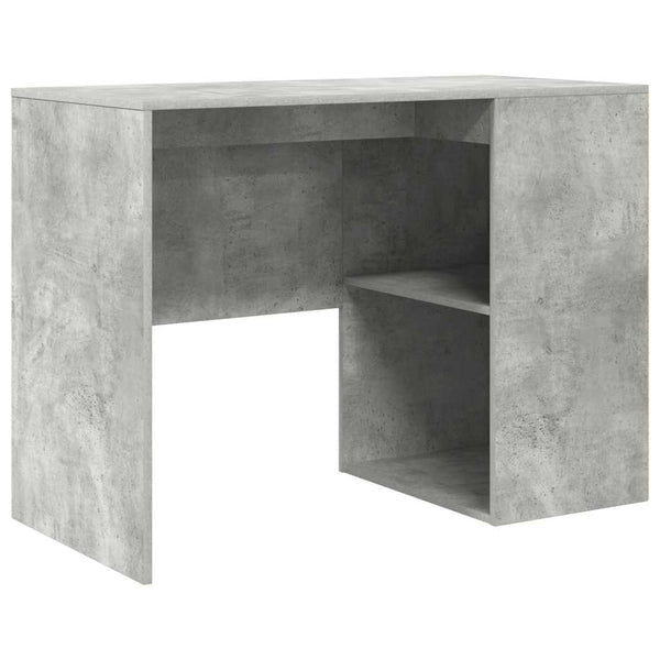 vidaXL Corner Desk with Drawers Concrete Grey 102 x 88 x 75 cm
