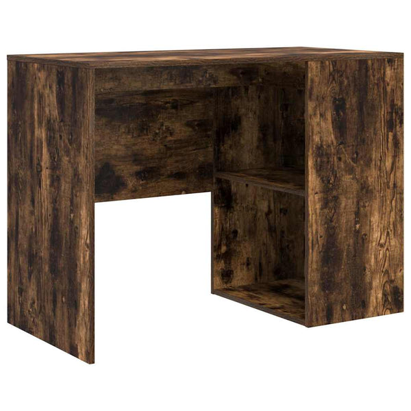 vidaXL Corner Desk Smoked Oak 102 x 88 x 75 cm