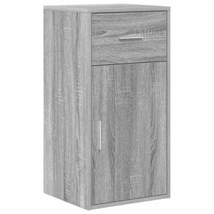 vidaXL Corner Desk with Drawers Sonoma Grey 102 x 88 x 75 cm