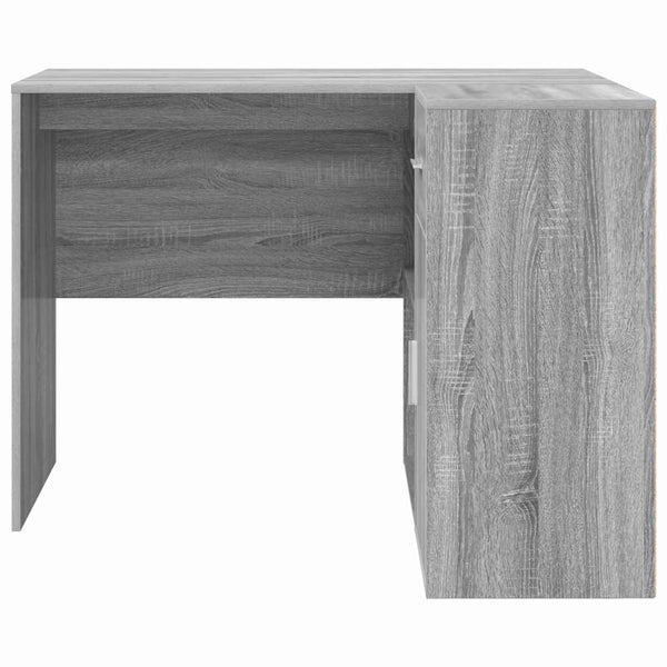 vidaXL Corner Desk with Drawers Sonoma Grey 102 x 88 x 75 cm