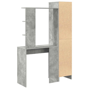 vidaXL Desk 2 pcs Concrete Grey