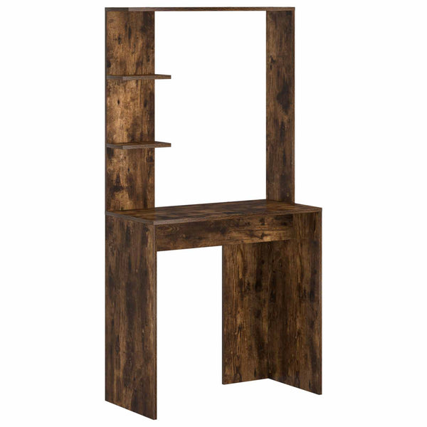 vidaXL Desk 2 pcs Smoked Oak