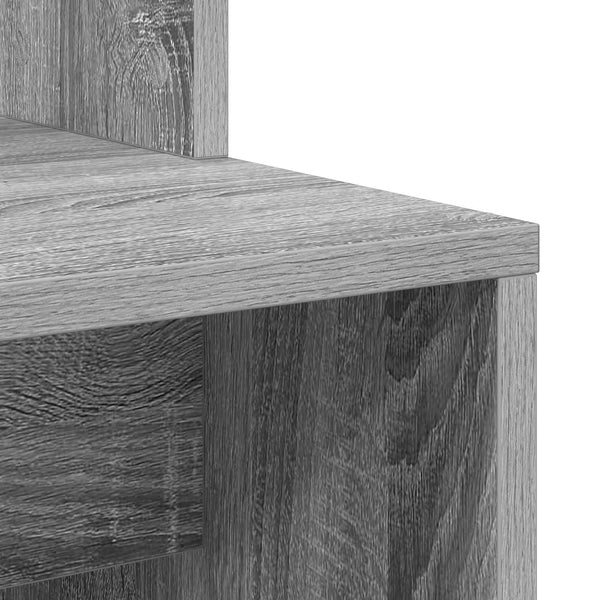 vidaXL Desk 2 pcs Sonoma Grey