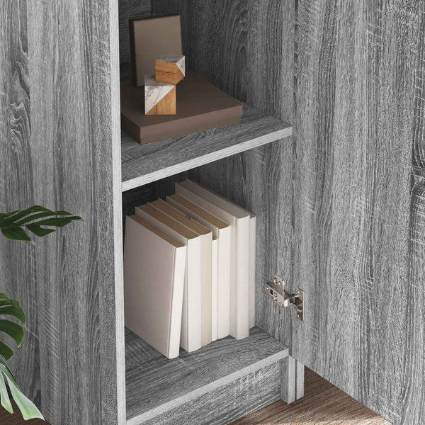 vidaXL Desk 2 pcs Sonoma Grey