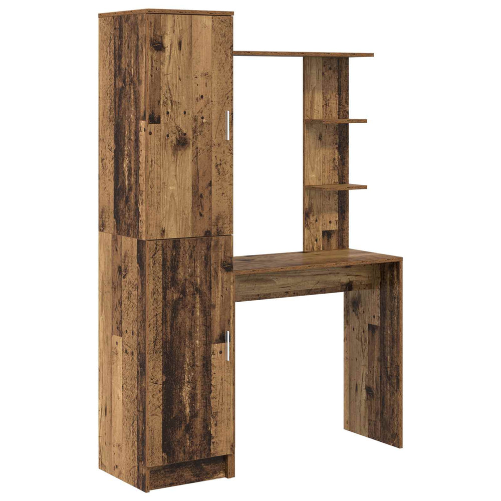 vidaXL Desk 2 pcs Reclaimed Wood