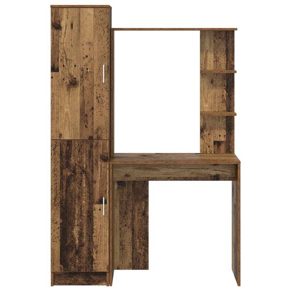 vidaXL Desk 2 pcs Reclaimed Wood