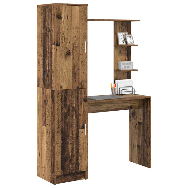 vidaXL Desk 2 pcs Reclaimed Wood