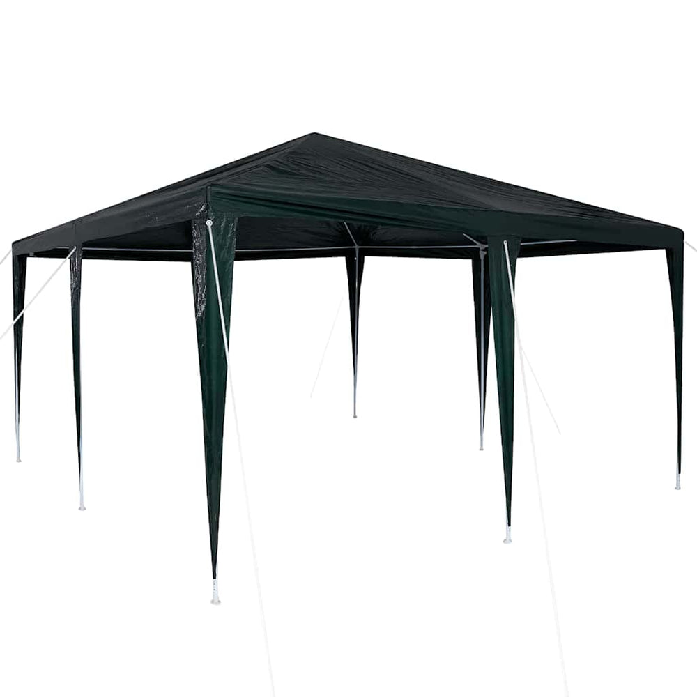 vidaXL Party Tent Green 400 x 400 x 266 cm Polyethylene and Steel