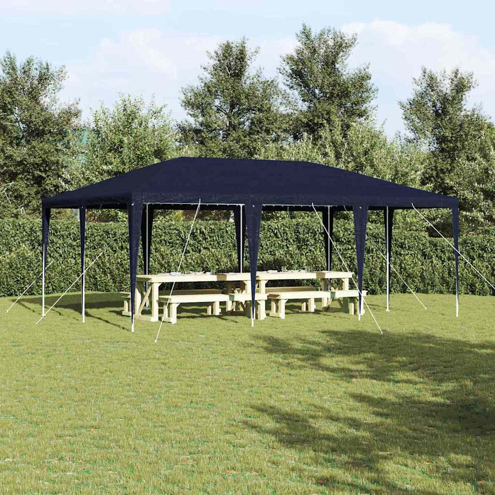vidaXL Party Tent Blue 600 x 400 x 266 cm Polyethylene and Steel