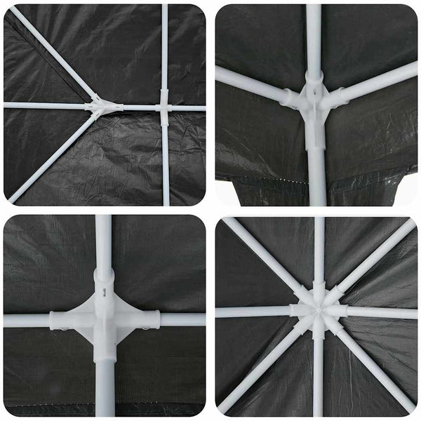 vidaXL Party Tent Anthracite 600 x 400 x 266 cm Polyethylene and Steel