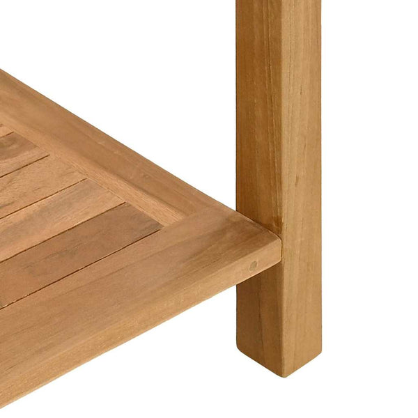 vidaXL Console Table Brown 110 x 40 x 75 cm Solid Teak Wood