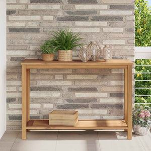 vidaXL Console Table Brown 110 x 40 x 75 cm Solid Teak Wood