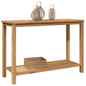 vidaXL Console Table Brown 110 x 40 x 75 cm Solid Teak Wood