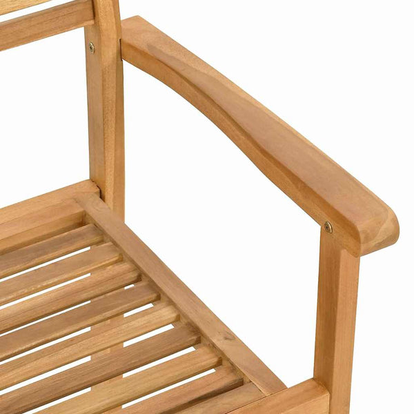 vidaXL Chairs 2 pcs Brown 56 x 55 x 90.5 cm Solid Teak Wood