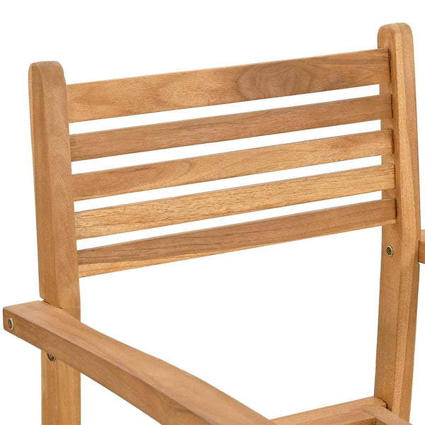 vidaXL Chairs 2 pcs Brown 56 x 55 x 90.5 cm Solid Teak Wood