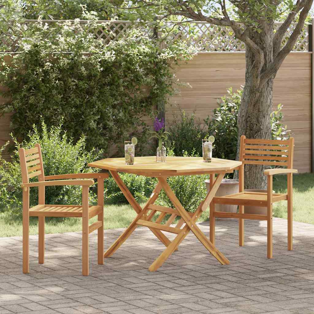 vidaXL Chairs 2 pcs Brown 56 x 55 x 90.5 cm Solid Teak Wood