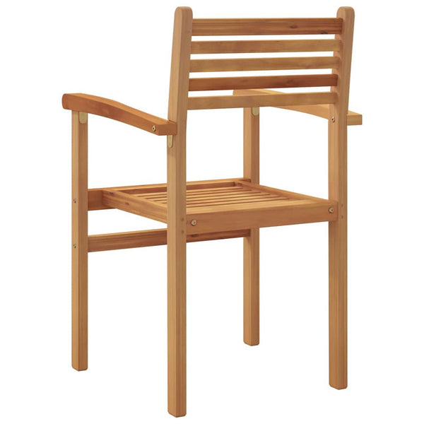 vidaXL Chairs 2 pcs Brown 56 x 55 x 90.5 cm Solid Teak Wood