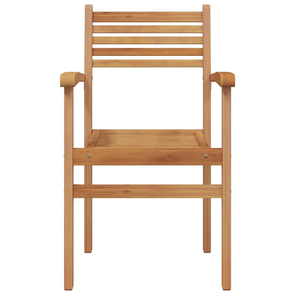 vidaXL Chairs 2 pcs Brown 56 x 55 x 90.5 cm Solid Teak Wood